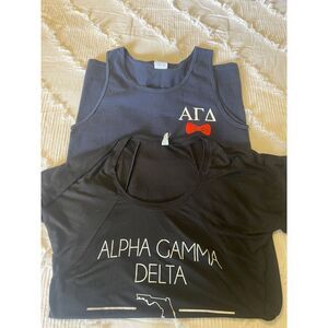 Alpha gamma delta sorority t shirts 2 small